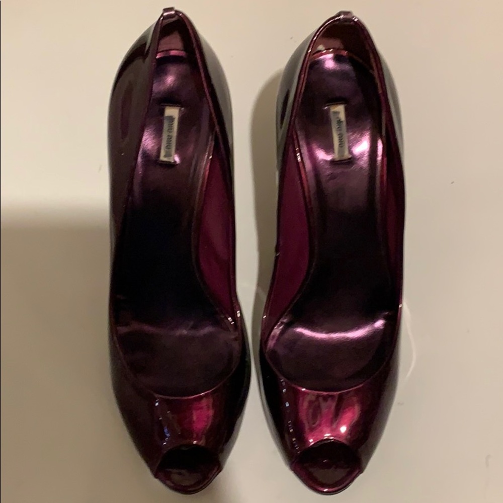 Sexy Miu Miu peep toe